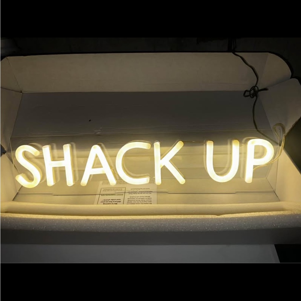 Shake Shack/ Grub hub Exclusive Neon Light Sign 'Shack Up'